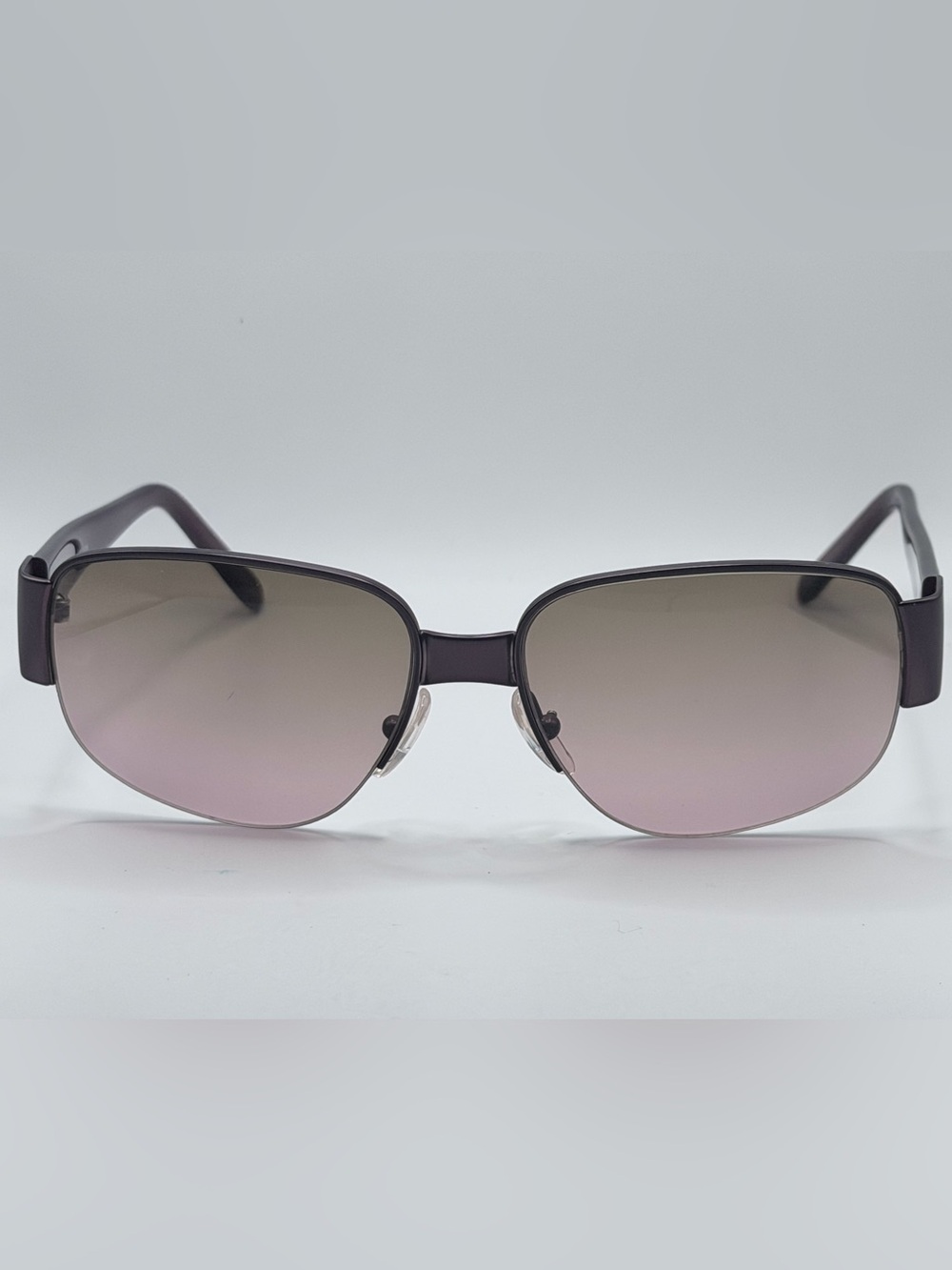 Calvin Klein 357S Made in Italy Burgundy Gradient Sunglasses Y2K